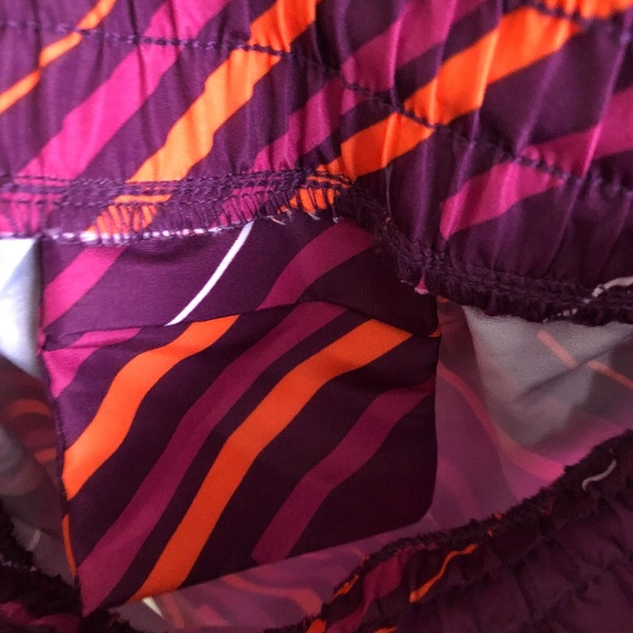 Danskin Orange Purple Now Blaze Running Shorts - Picture 4 of 6